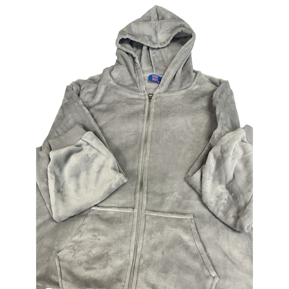 Blue Riot XO Gray Hoodie 3XL Soft Pullover NEW‎